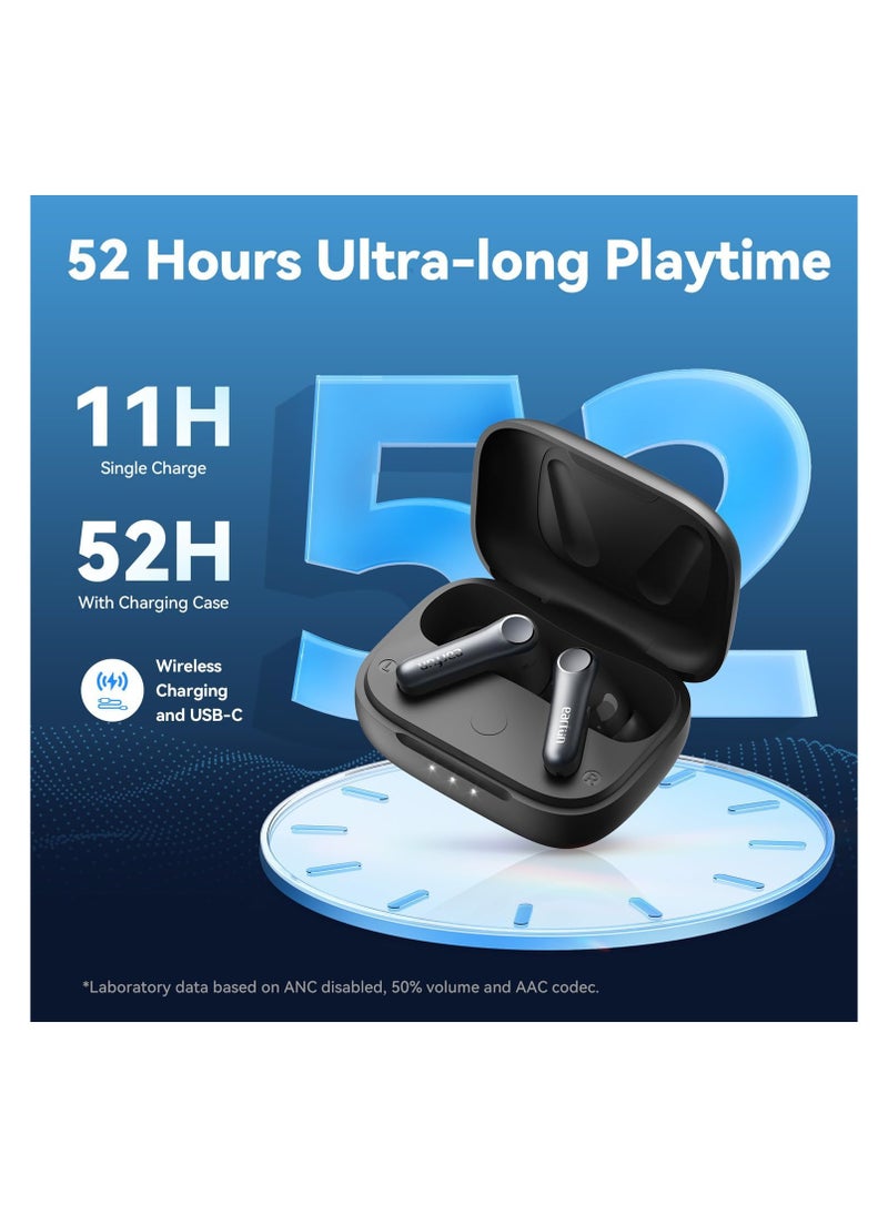 EarFun - EarFun Air Pro 4 Adaptive Hybrid Noise Canceling Wireless Earbuds, Qualcomm Snapdragon Sound, aptX™ Lossless, 6 Mics AI CVC 8.0 Call, LDAC Hi-Res Audio, 52H Playtime, Bluetooth 5.4, in-Ear Detection - Image 1