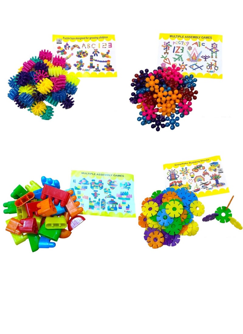 Alsafwa - Building Blocks Set - 4 Different Shapes of Blocks - Each Shape Contains 150 Grams - Image 1