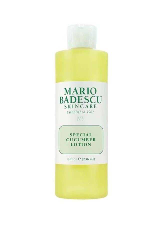 MARIO BADESCU - Mario Badescu Special Cucumber Lotion | Non-Drying & Non-Irritating Facial Toner for Removing Excess Oil & Drying Up Breakouts | Revitalizing, Clarifying Astringent for Face 236ml - Image 1