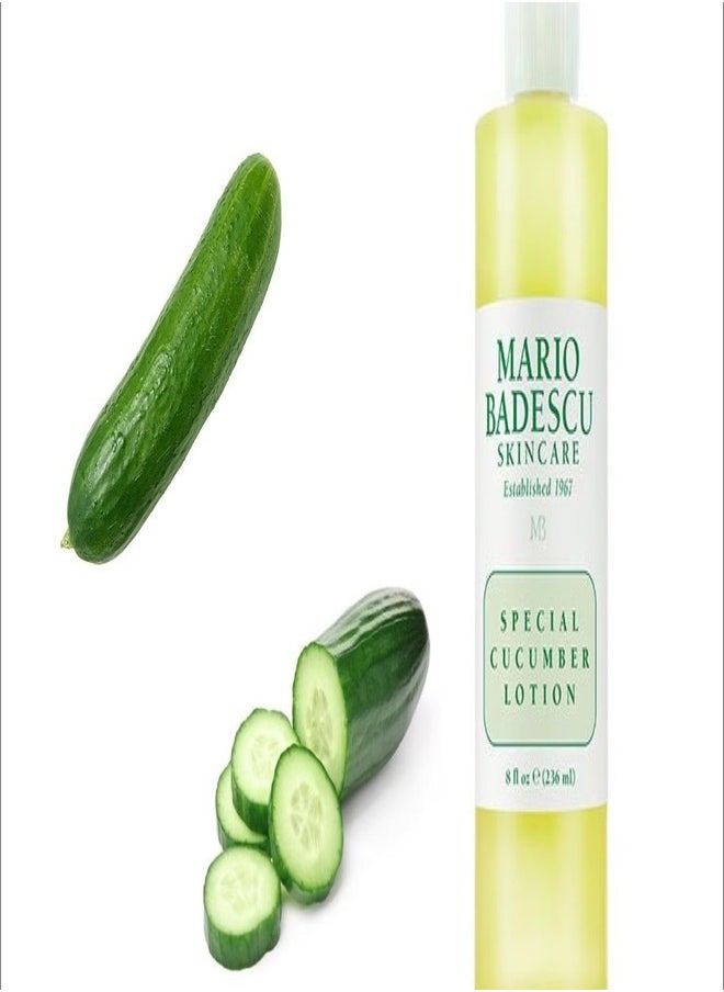 MARIO BADESCU - Mario Badescu Special Cucumber Lotion | Non-Drying & Non-Irritating Facial Toner for Removing Excess Oil & Drying Up Breakouts | Revitalizing, Clarifying Astringent for Face 236ml - Image 1