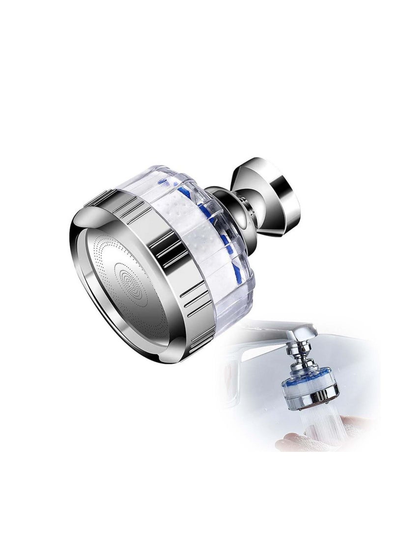 SYOSI Kitchen Faucet Aerator Sprayer Head Attachment Tap 360° Rotatable Pressurized Booster Easy to Wash Dishes Vegetables and Fruits 7x5.5cm - Image 1