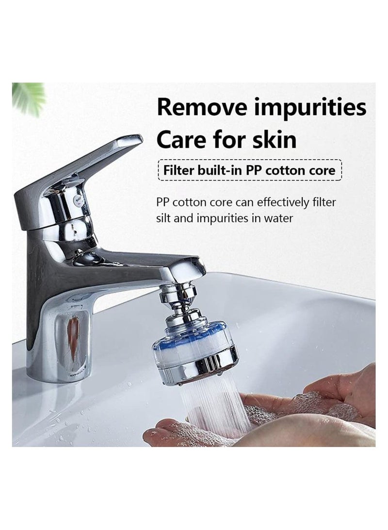 SYOSI Kitchen Faucet Aerator Sprayer Head Attachment Tap 360° Rotatable Pressurized Booster Easy to Wash Dishes Vegetables and Fruits 7x5.5cm - Image 2