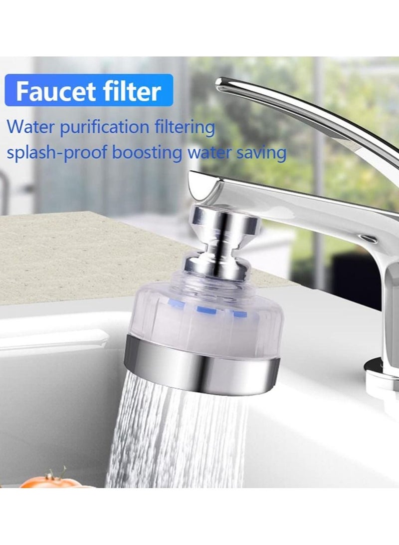 SYOSI Kitchen Faucet Aerator Sprayer Head Attachment Tap 360° Rotatable Pressurized Booster Easy to Wash Dishes Vegetables and Fruits 7x5.5cm - Image 3