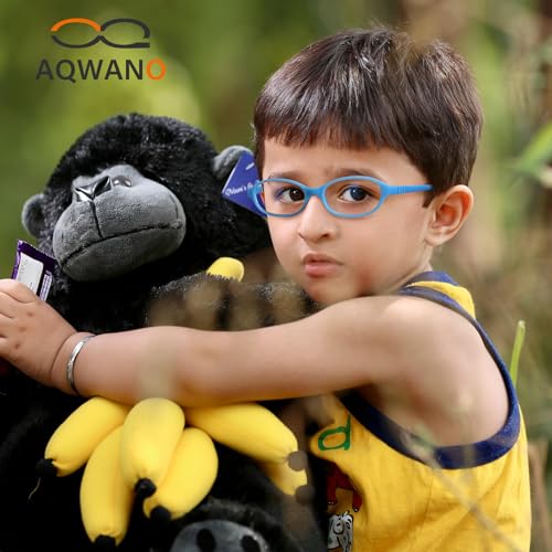 AQWANO Children Optical Glasses Frame TR90 Flexible Bendable One-piece Safe Eyeglasses Girls Boys Square - Image 5