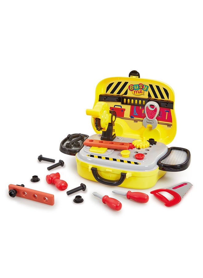 ADDO Busy Me Little Builders Tool Shop V2, Fix And Build!, Construction Tools, Workshop Playset, Interactive Playset, Imaginative Play, Role Play , Pretend Play, Gift For Kids And Toddlers  - Image 1