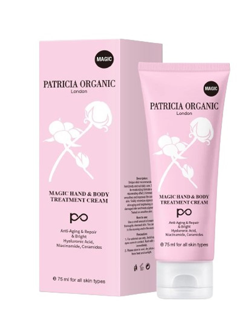 P.O.L Magic Hand & Body Treatment Cream 75ml - Rejuvenates, Moisturizes, Restores Skin, Travel Size, Natural Ingredients - Image 1