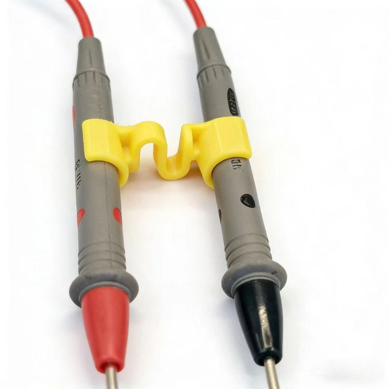 2pcs Yellow Heavy Duty Single Hand Test Probe Holder And Clamp Non Slip Stable Pointer For Multimeter Oscilloscope Spectrum Analyzer Circuit Repair And Field Testing Tool - Image 2