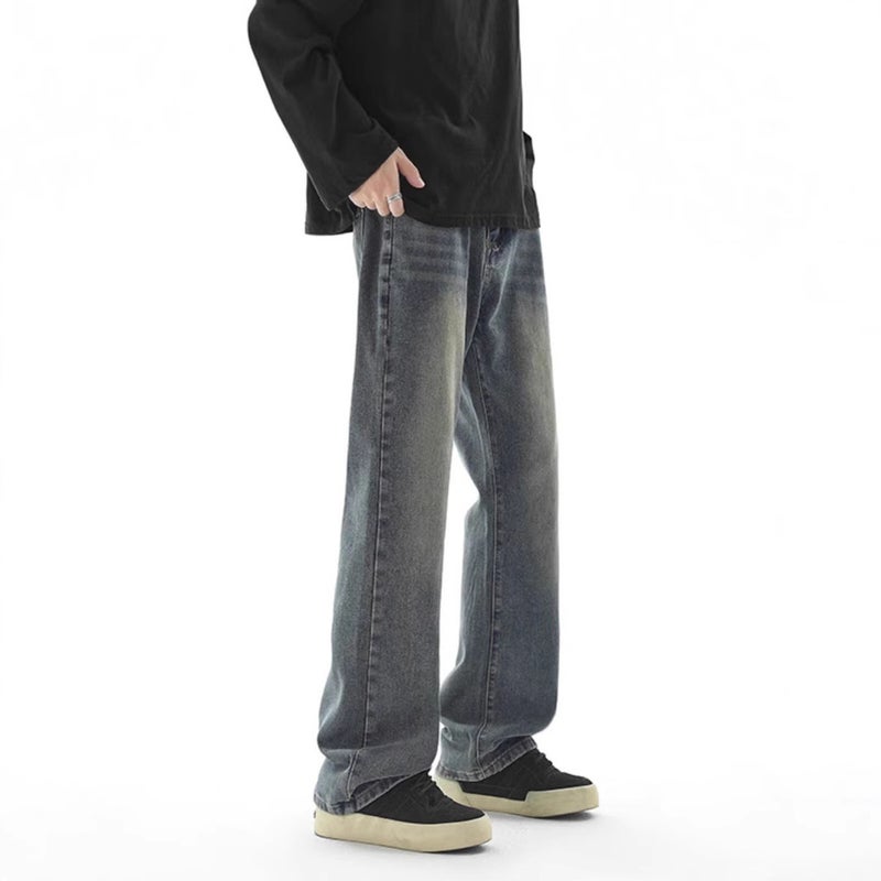 Unisex Classic Denim Jeans Loose Fit Daily Outdoor Wear - Image 2