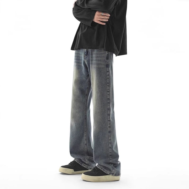 Unisex Classic Denim Jeans Loose Fit Daily Outdoor Wear - Image 3