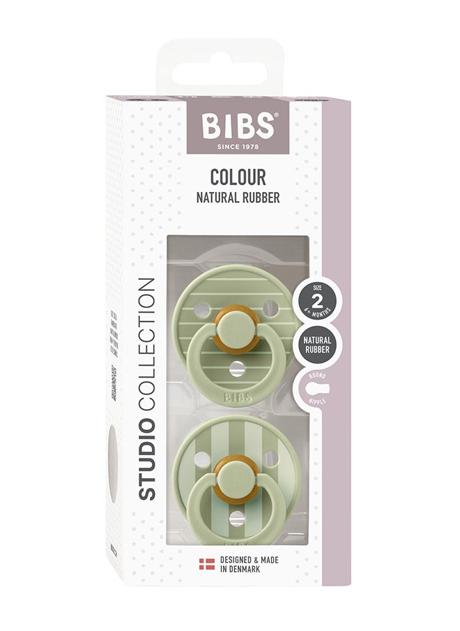 BIBS - حزمة استوديو كولور 2 دبابيس لاتكس مقاس 2 مزيج ساج - Image 1