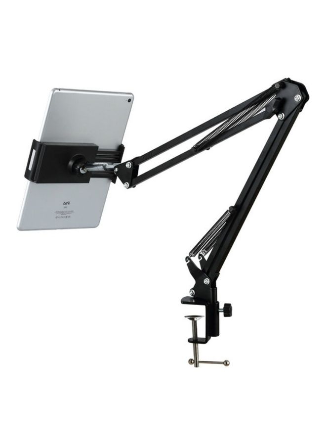 Universal 360 Degree Rotating Flexible Tablet Pad Holder Black - Image 1