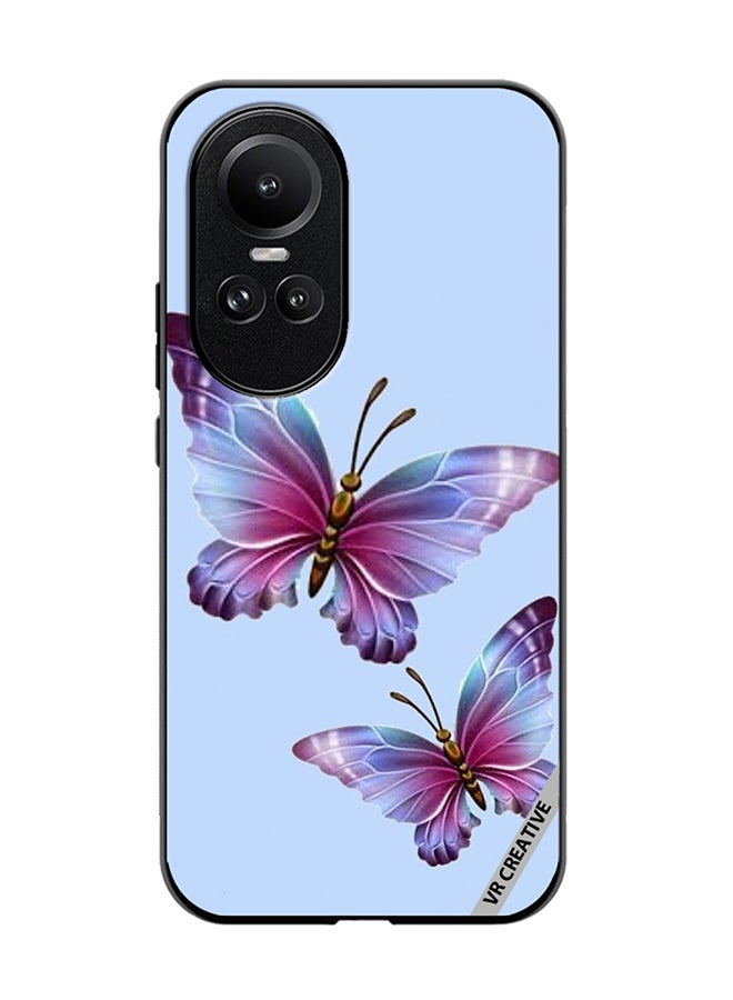 VR CREATIVE Protective Case Cover For Oppo Reno 10 Butterflies Design Multicolour - Image 1