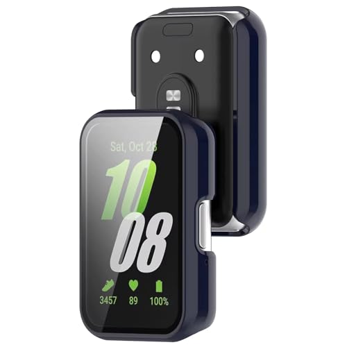 Valente Hard Protective Case for Galaxy Fit 3 - Full Coverage Screen Protector and Shockproof Bumper (Navy Blue) - Image 3
