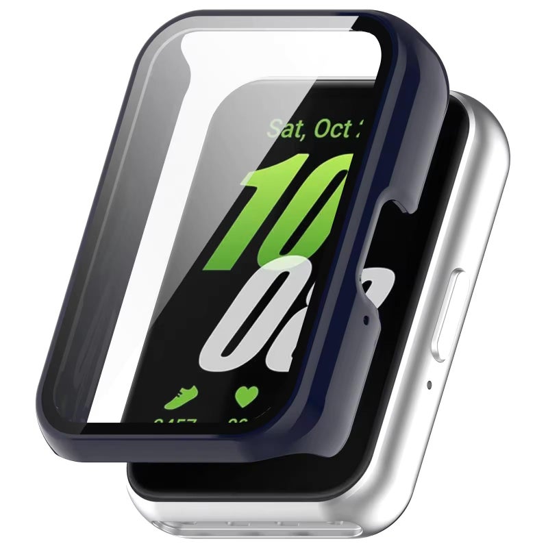 Valente Hard Protective Case for Galaxy Fit 3 - Full Coverage Screen Protector and Shockproof Bumper (Navy Blue) - Image 4