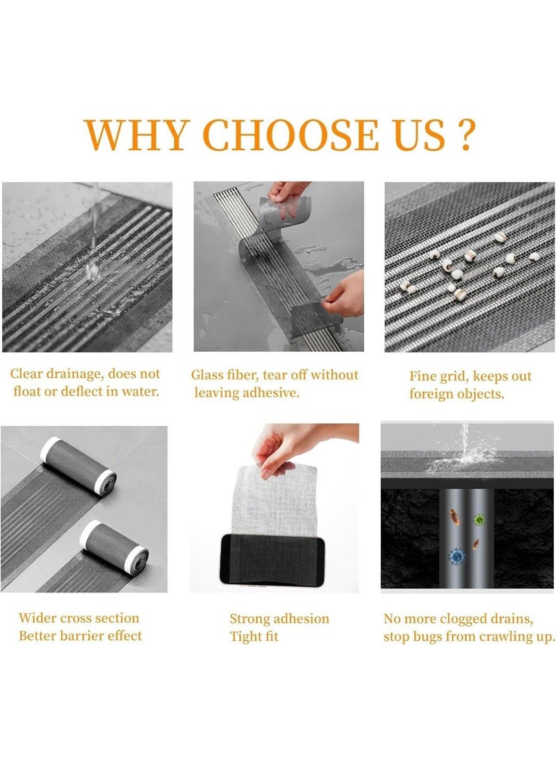 Nityasiddh PVC Mesh Kitchen Sink Strainer Disposable Hair Catcher Roll Shower Drain Cover Hair Catcher Drain Strainer Floor Drain Sticker Roll Hair Mesh Stickers  - Image 5