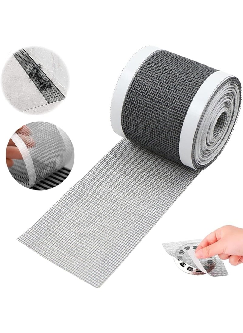 Nityasiddh PVC Mesh Kitchen Sink Strainer Disposable Hair Catcher Roll Shower Drain Cover Hair Catcher Drain Strainer Floor Drain Sticker Roll Hair Mesh Stickers  - Image 2