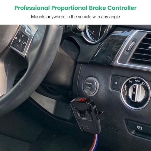 briidea Proportional Trailer Brake Controller, Digital Electric Brake Control for 1-4 Axle Trailers, Smooth Stop Technology with Boost Mode, Compatible with Ford/GM/Chevy/Dodge/RAM/Toyota - Image 2
