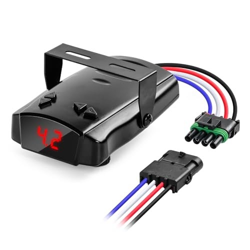 briidea Proportional Trailer Brake Controller, Digital Electric Brake Control for 1-4 Axle Trailers, Smooth Stop Technology with Boost Mode, Compatible with Ford/GM/Chevy/Dodge/RAM/Toyota - Image 1