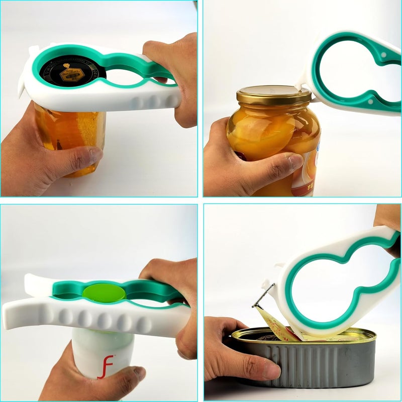 Otstar Latest Jar Opener and 5 in 1 Bottle Opener with Rubber Jar gripper Pad Ideal for Seniors with arthritis Weak Hands and Low Strength - Image 3