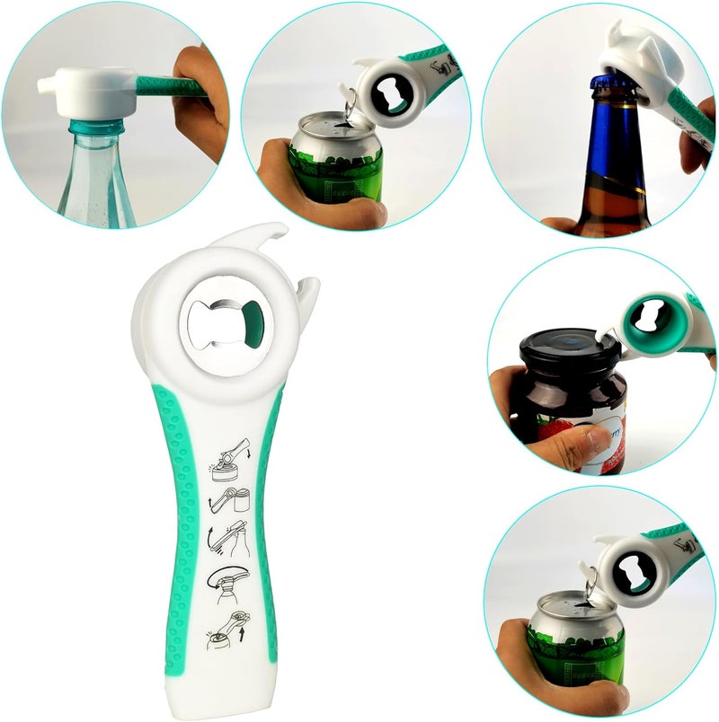 Otstar Latest Jar Opener and 5 in 1 Bottle Opener with Rubber Jar gripper Pad Ideal for Seniors with arthritis Weak Hands and Low Strength - Image 4