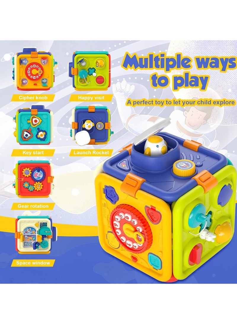 general Busy Cube Montessori - 1-Year-Old Boy's Busy Cube Toy Multi-functional sensory toy for children Develops fine motor skills Detachable educational learning toy Suitable for boys and girls - Image 2