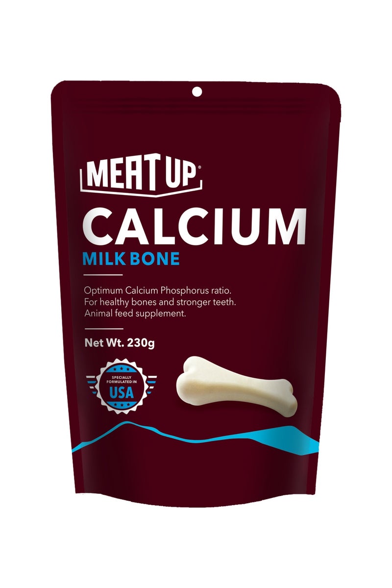 Meat Up Dog Treats Chew Bones Calcium Flavor - Image 1