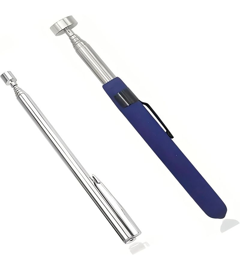 2pcs Retractable Magnetic Pick Up Tool Set 8 lbs Blue and 2 lbs Silvery Magnets for Mechanical Automotive Tools Reaching Hard to Access Areas - Image 4