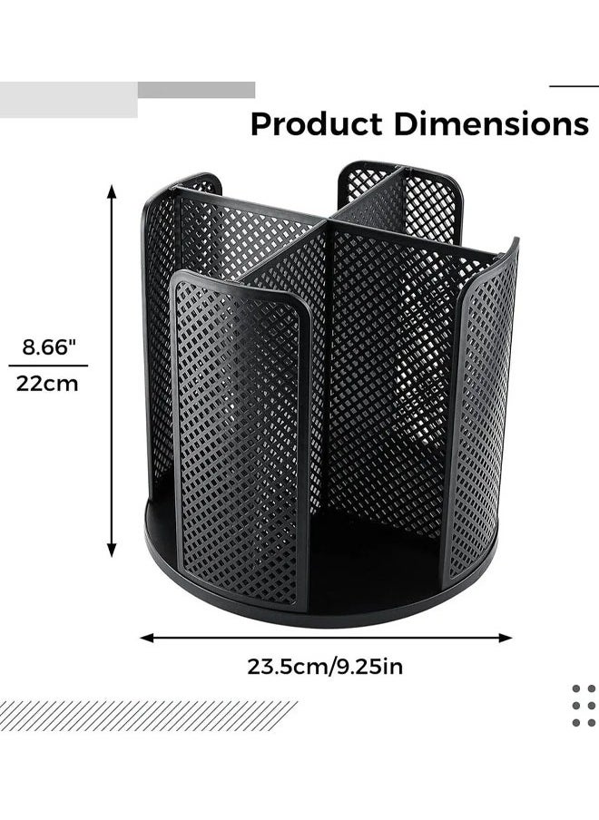 Beauenty Rotatable Cup and Lid Organizer with 4 Compartments, Coffee Cup Dispenser, Paper Cup Storage Holder, for Countertop Bathroom Kitchen Bedroom Coffee Shop (Black)  - Image 2