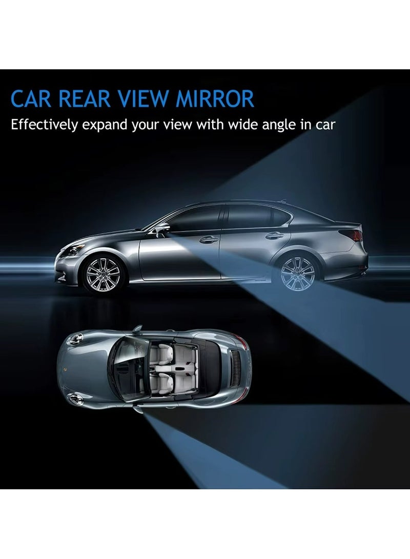 Generic Blind Spot Convex Car Rearview Adjustable Rectangular Mirrors HD Glass Convex Lens Frameless 2 Pieces  - Image 5
