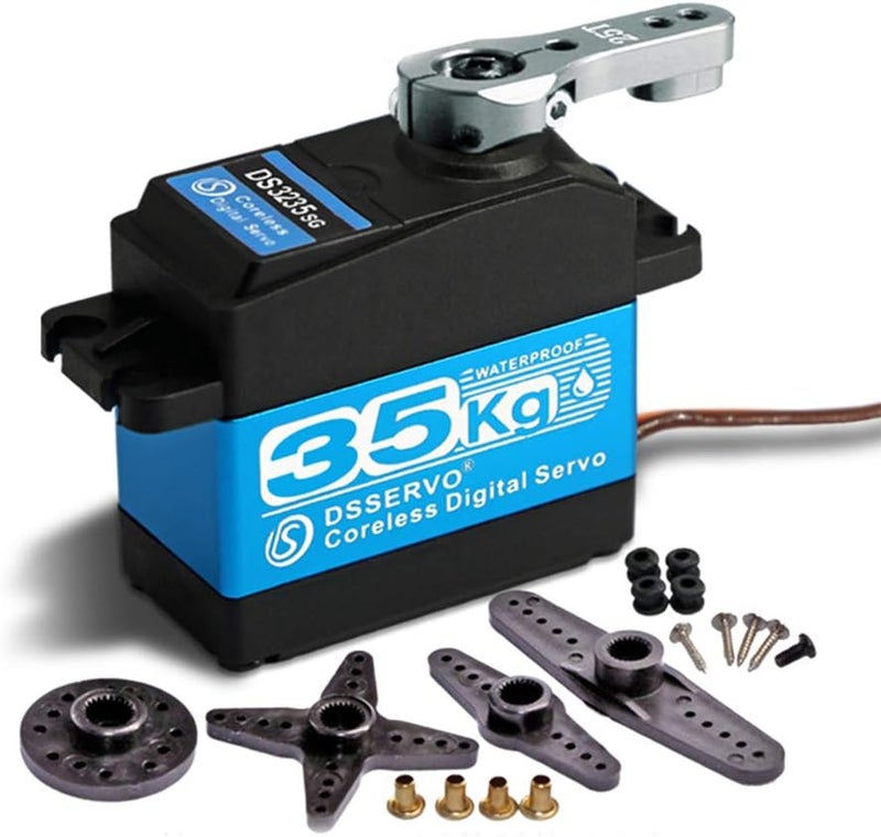 ZOSKAY 35kg high Torque Coreless Motor servo Metal Gear Digital and Stainless Steel Gear servo arduino servo for Robotic DIY,RC car (Control Angle 270°) - Image 1