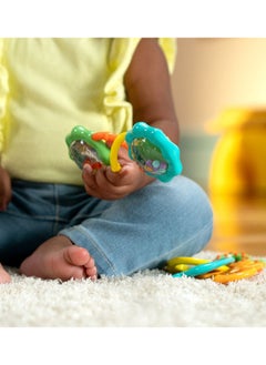 Bright Starts Catch Me Smile Gift Set – Rattle, 2 Teethers & Crawl Toy for Sensory Play & Soothing (3–36 Months)  - Image 4