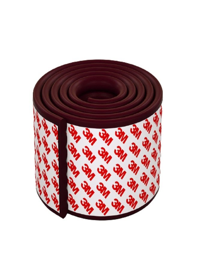 Leeonz Baby Proofing Edge Corner Protector, Table Bumper Guard, Soft Rubber Foam Guard, 3M Pre-Taped Extra Large Strip, 6.5ft Baby Proof Corner Guard Heavy-Duty (Pack of 1, Brown) - Image 1