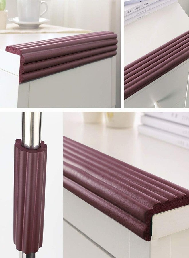 Leeonz Baby Proofing Edge Corner Protector, Table Bumper Guard, Soft Rubber Foam Guard, 3M Pre-Taped Extra Large Strip, 6.5ft Baby Proof Corner Guard Heavy-Duty (Pack of 1, Brown) - Image 2