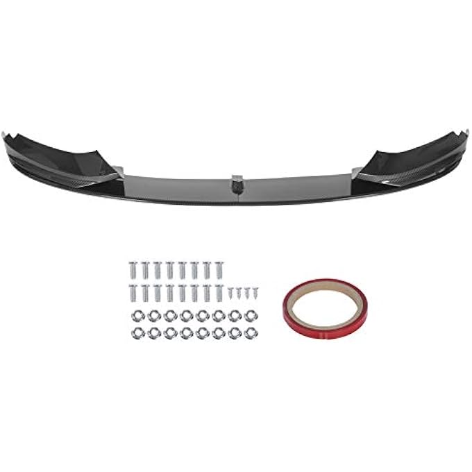 Brilluxa Front Bumper Splitter, Lip Spoiler Kit, 4PCS Aero Guard Trim, Compatible with BMW 4-Series F32 F33 F36 20142020, Carbon Fiber Pattern Deflector, Car Body Front Splitter - Image 1