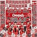 Oigco Graduation Decorations Class of 2026 Red Graduation Party Supplies with Congrats Grad Backdrop Banner Hanging Swirls Porch Sign Balloons for High School College Celebrations - Image 3