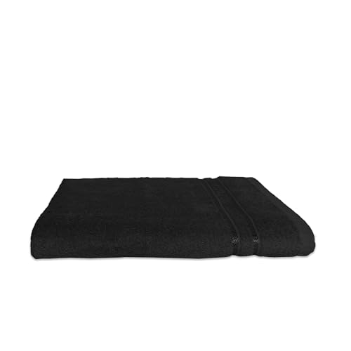 Welspun 100% Cotton Quick Dry Bath Towel | High Absorbency Super Soft, Fast Drying Towels for Bath | 380 GSM Large Size 1 Piece Bath Towel for Men and Women | Sized 70cm X 150cm Black - Image 5