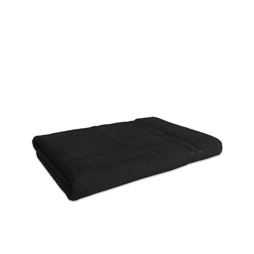 Welspun 100% Cotton Quick Dry Bath Towel | High Absorbency Super Soft, Fast Drying Towels for Bath | 380 GSM Large Size 1 Piece Bath Towel for Men and Women | Sized 70cm X 150cm Black - Image 4