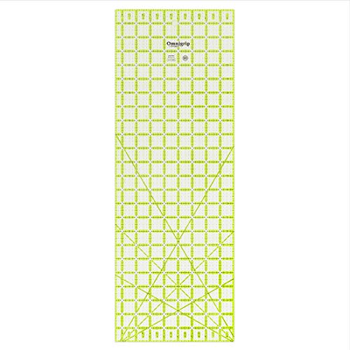 Omnigrid Omnigrip 8-1/2" x 24" Non-Slip Rectangle Quilting Ruler - Image 1