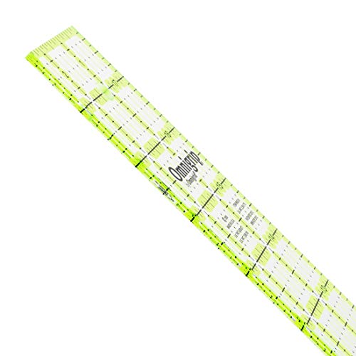 Omnigrid Omnigrip 8-1/2" x 24" Non-Slip Rectangle Quilting Ruler - Image 2