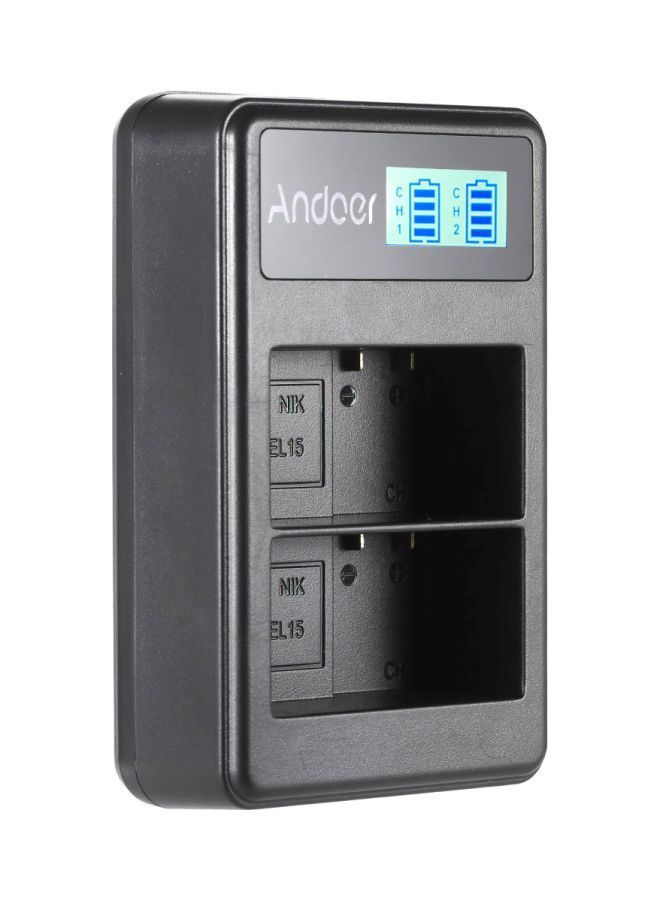 NIBEMINENT Rechargeable Camera Battery Charger For Nikon EN-EL15 Black  - Image 1