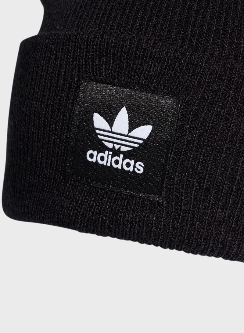adidas Originals Black Adicolor Cuff Beanie  | Best Price UAE