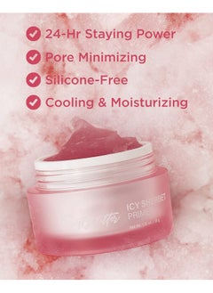 Touch in Sol TOUCH IN SOL Icy Sherbet Primer 1.05 fl.oz. - Hydrating Primer Face Makeup for Dry or Oily Skin - Silk Pore and Wrinkle Minimizer - Silicone and Oil Free Gel Formula with Cooling Effect  - Image 3