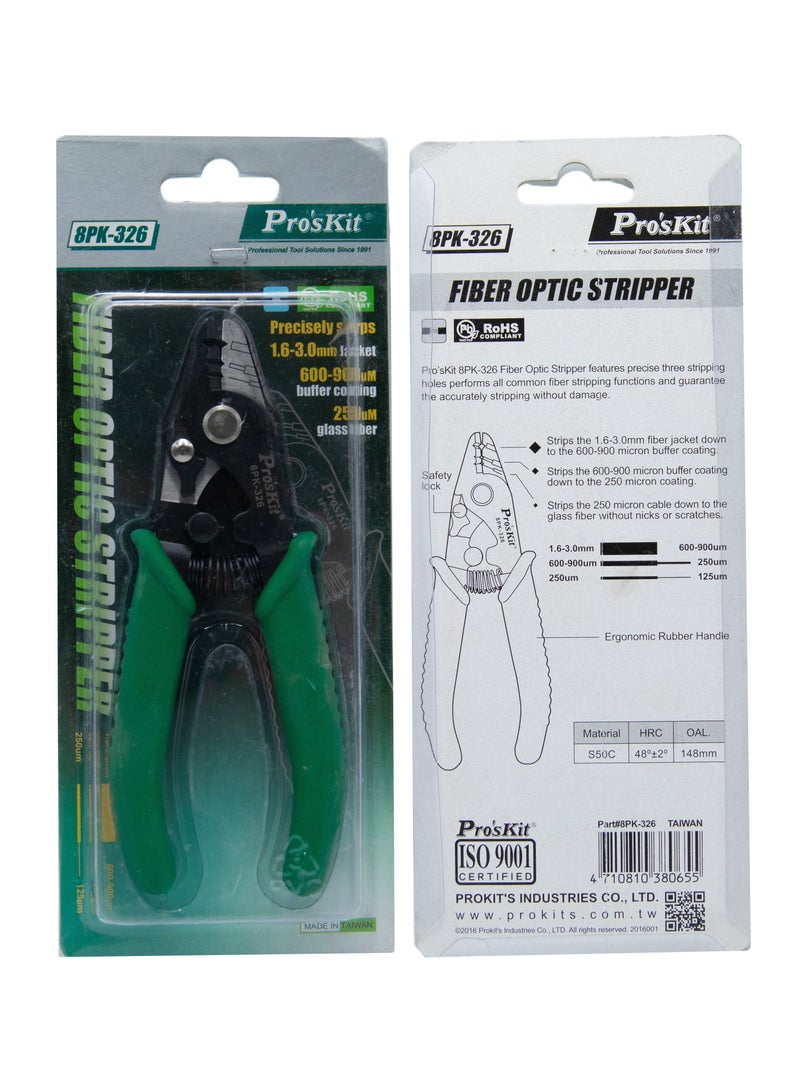 بروسكيت. أداة تعرية الألياف البصرية  Proskit 8PK-326، أداة دقيقة مع ثلاث فتحات تعرية  - Image 2
