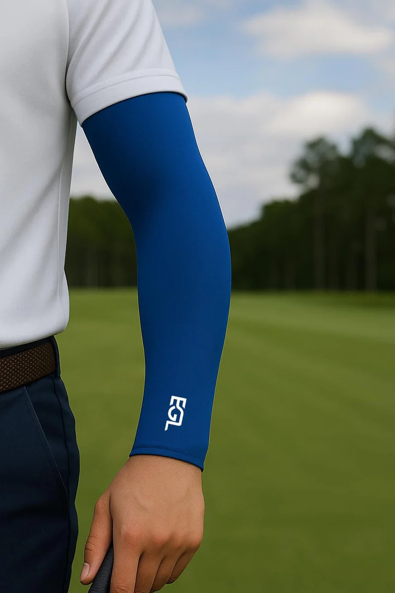 إي جي إل أكمام ذراع جولف  - أزرق للحماية من الأشعة فوق البنفسجية
