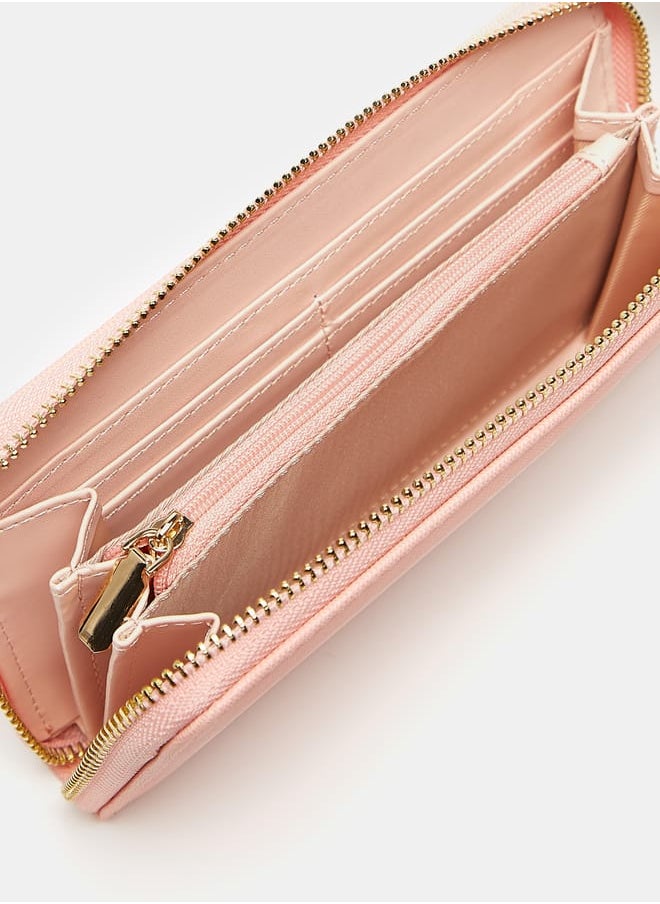 Celeste Women Textured Zip Around Wallet  - Image 4