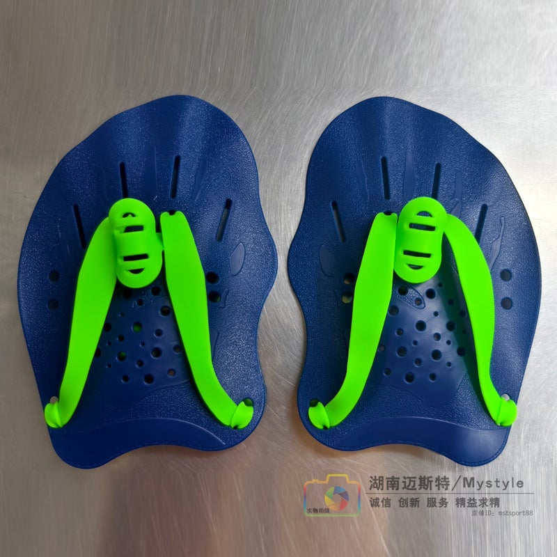 Generic Adult Kids Swim Paddles Fins Training Equipment Dark blue