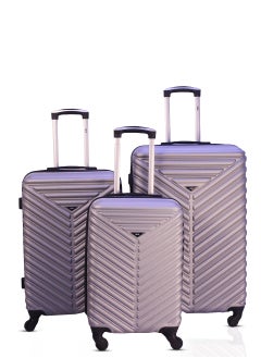 KTMC Luggage Sets 3 Piece| 20/24/28 -Silver Hardside Expandable Lightweight with Double Zipper | ABS Materials With 360° Spinner Wheels Carry On Luggage - pzsku/Z685114A37761A3C25ECDZ/45/_/1740992882/88288d66-5e22-4483-b307-79a994b2cd6f