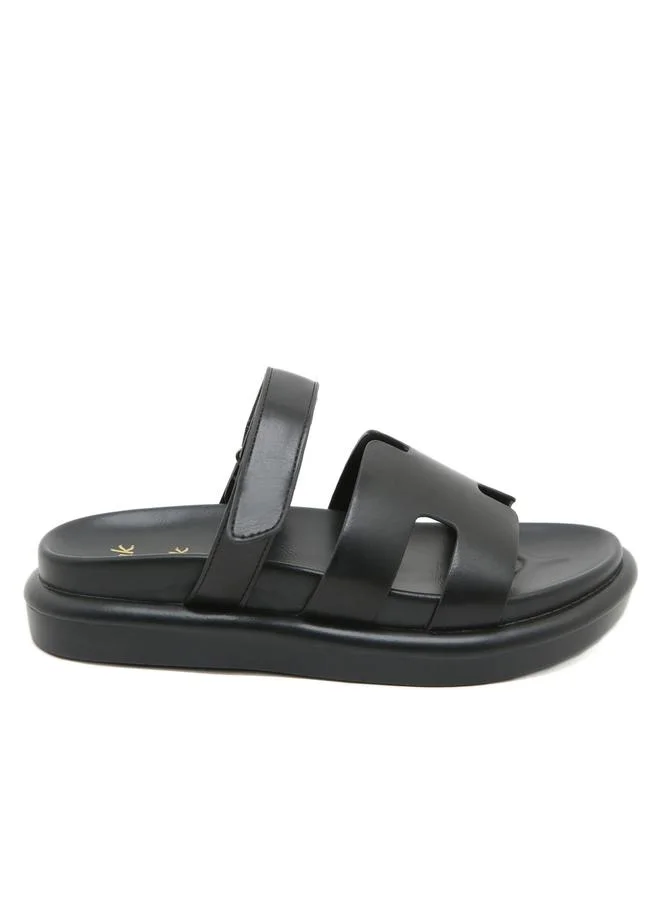 Sneak-a-Peek Comfort Slip-On Flatform Sandals by Styli