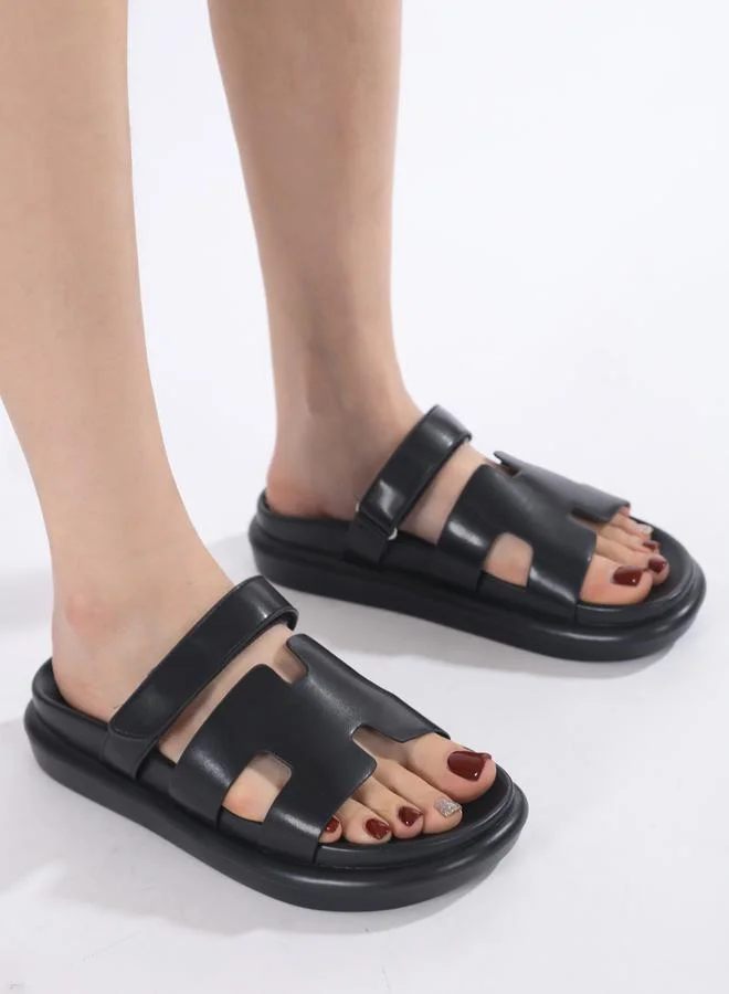 Sneak-a-Peek Sneak-a-Peek Comfort Slip-On Flatform Sandals