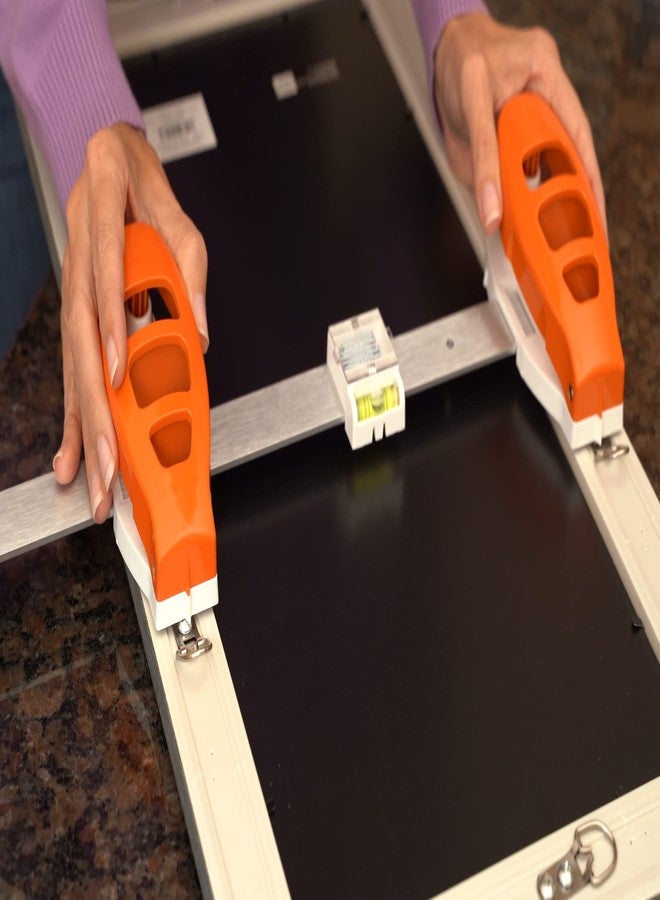 Spark Innovators Hang Hero - All in One Picture Hanging System! Measures Frame, Levels and Inserts Nails at The Perfect Depth and Angle. Includes Hang Hero Unit and (50) #17 Brad Nails! - Image 5